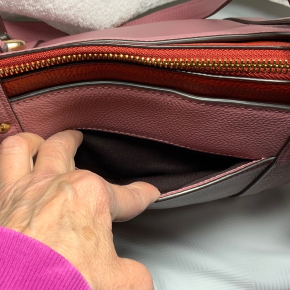 Coach Pink Leather May Tote Shoulder Bag - Picture 4 of 15